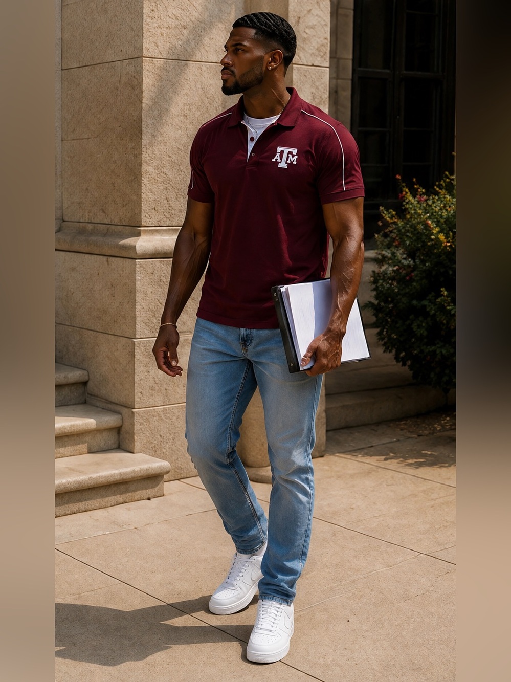 Colosseum Texas A&M Polo Shirt – Size XXL | Like New - Picture 3 of 4